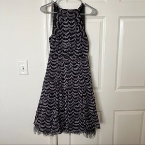 Patterned evening dress